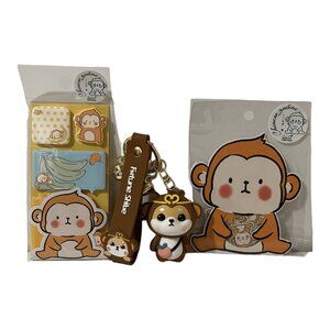 Chinese Zodiac Monkey Kawaii Gift Set – 3-Piece Lunar Bundle